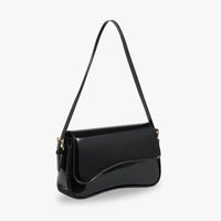 Petit sac bandoulière à rabat en simili cuir