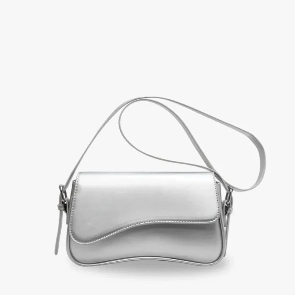 Petit sac bandoulière à rabat en simili cuir