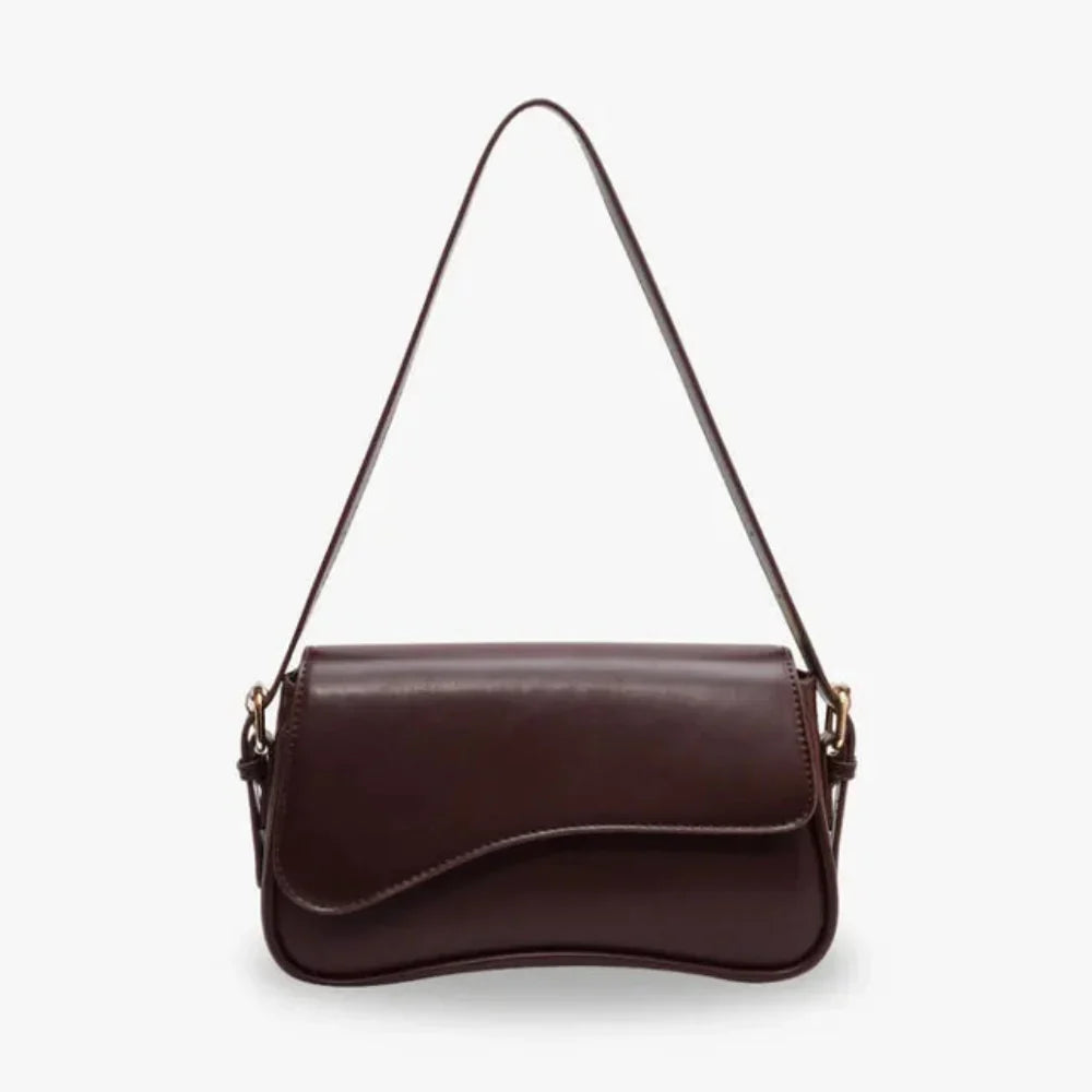 Petit sac bandoulière à rabat en simili cuir