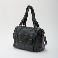 Sac bandoulière en simili cuir à deux compartiments