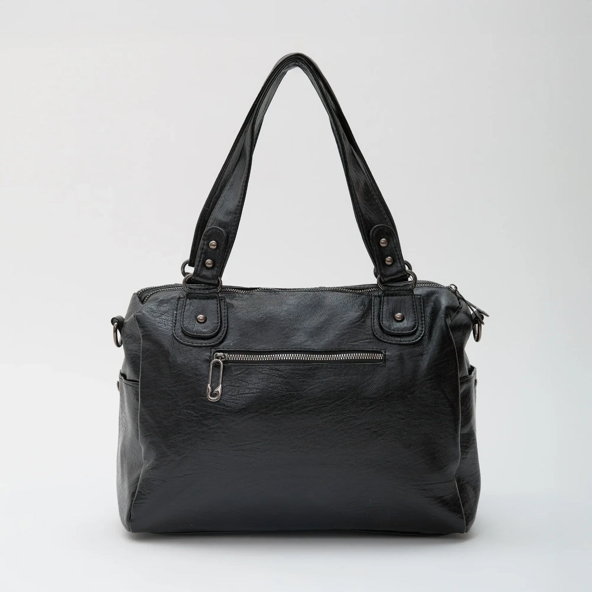 Sac bandoulière en simili cuir à deux compartiments