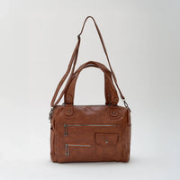 Sac bandoulière en simili cuir à deux compartiments
