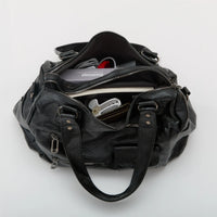 Sac bandoulière en simili cuir à deux compartiments