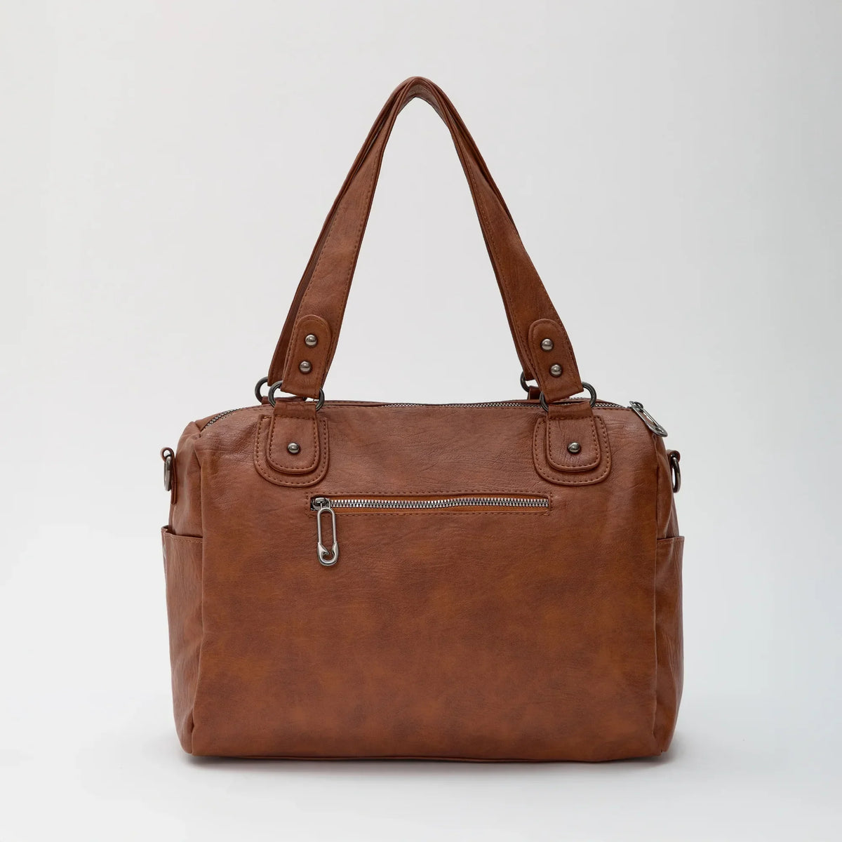 Sac bandoulière en simili cuir à deux compartiments