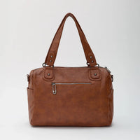 Sac bandoulière en simili cuir à deux compartiments