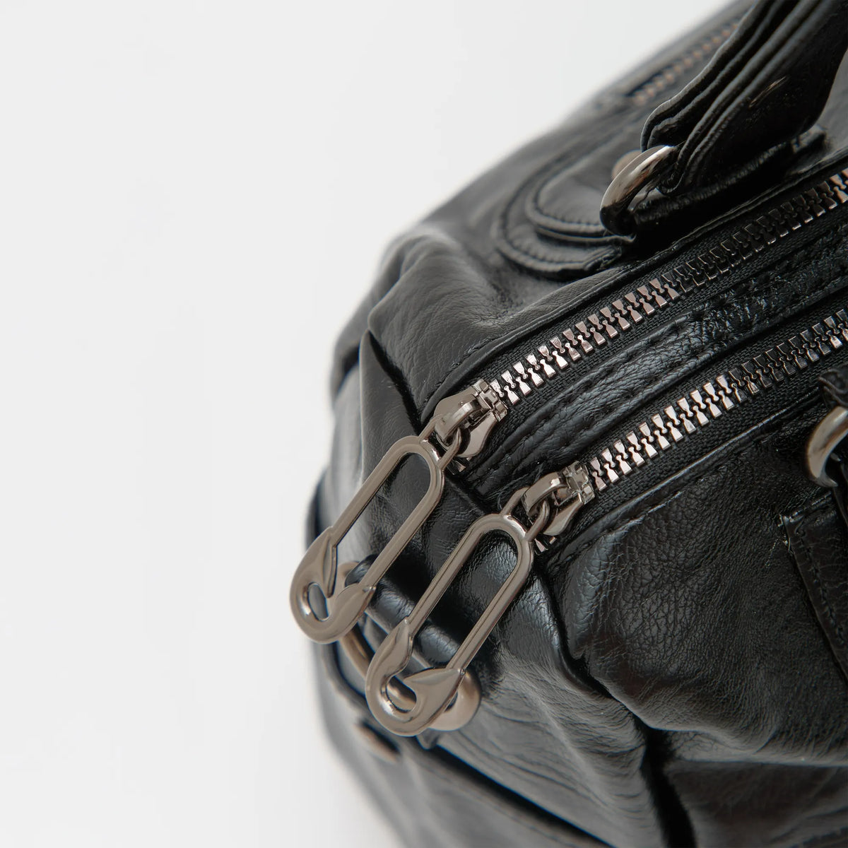 Sac bandoulière en simili cuir à deux compartiments