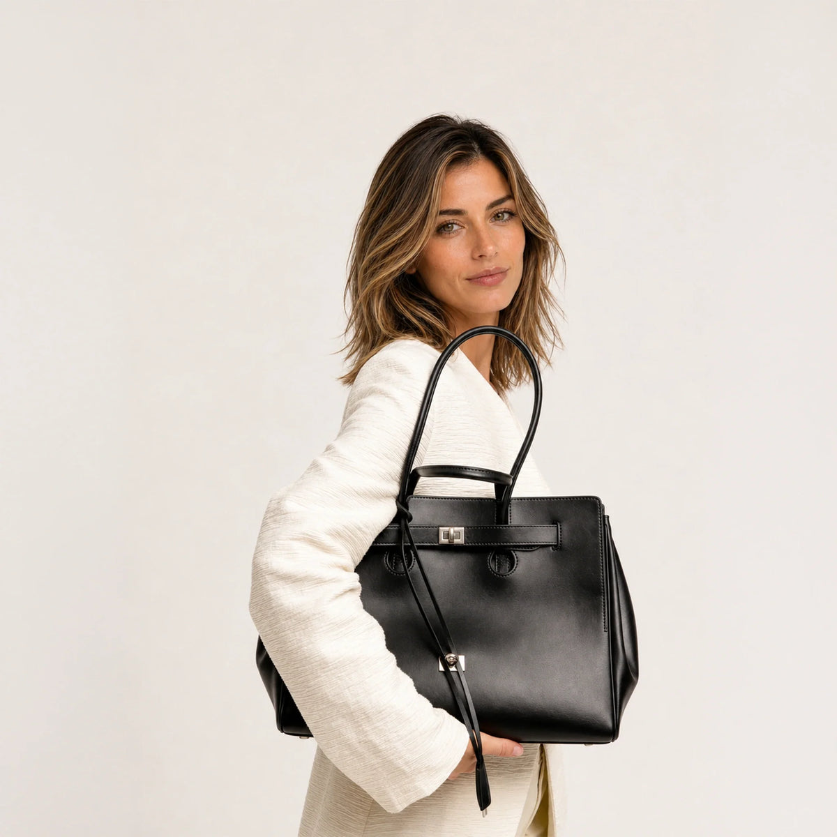 Sac cabas modulable en simili cuir pour ordinateur