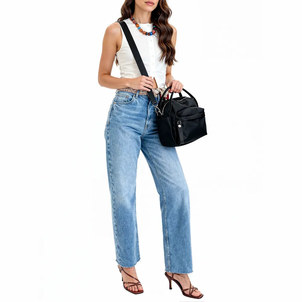 Sac bandoulière léger en nylon déperlant