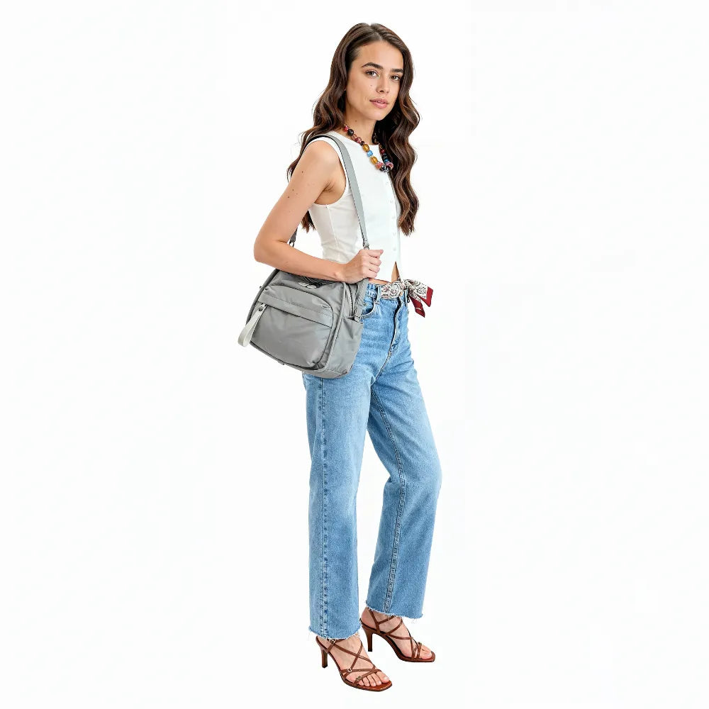 Sac bandoulière léger en nylon déperlant
