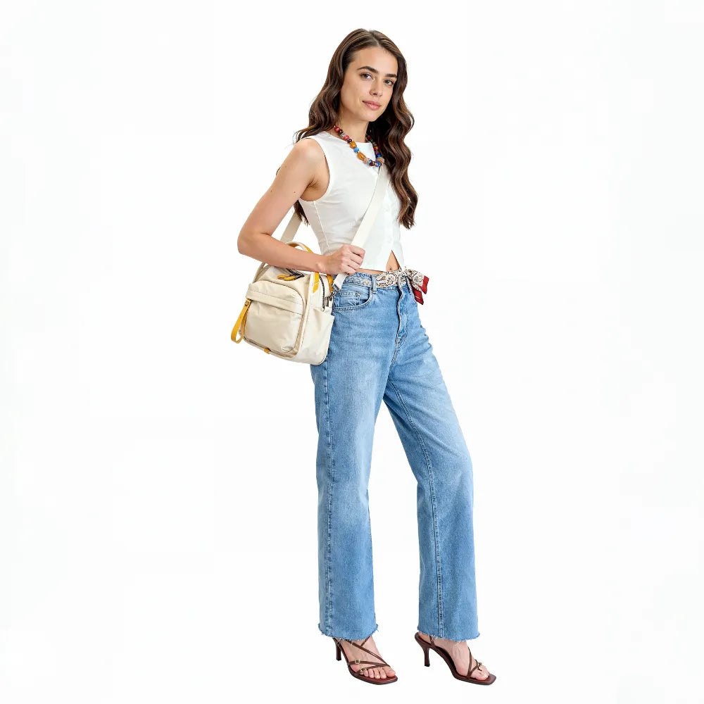 Sac bandoulière léger en nylon déperlant