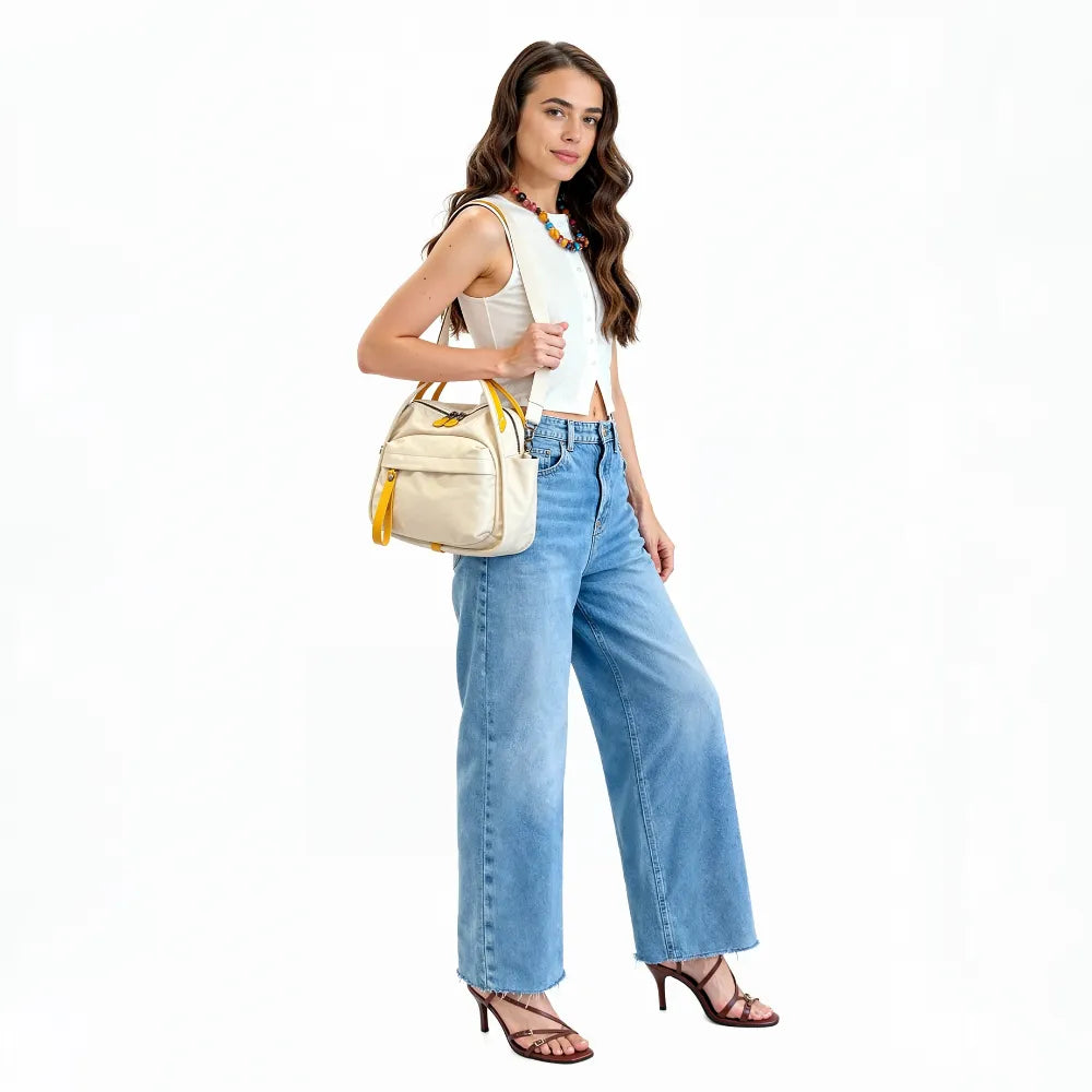 Sac bandoulière léger en nylon déperlant