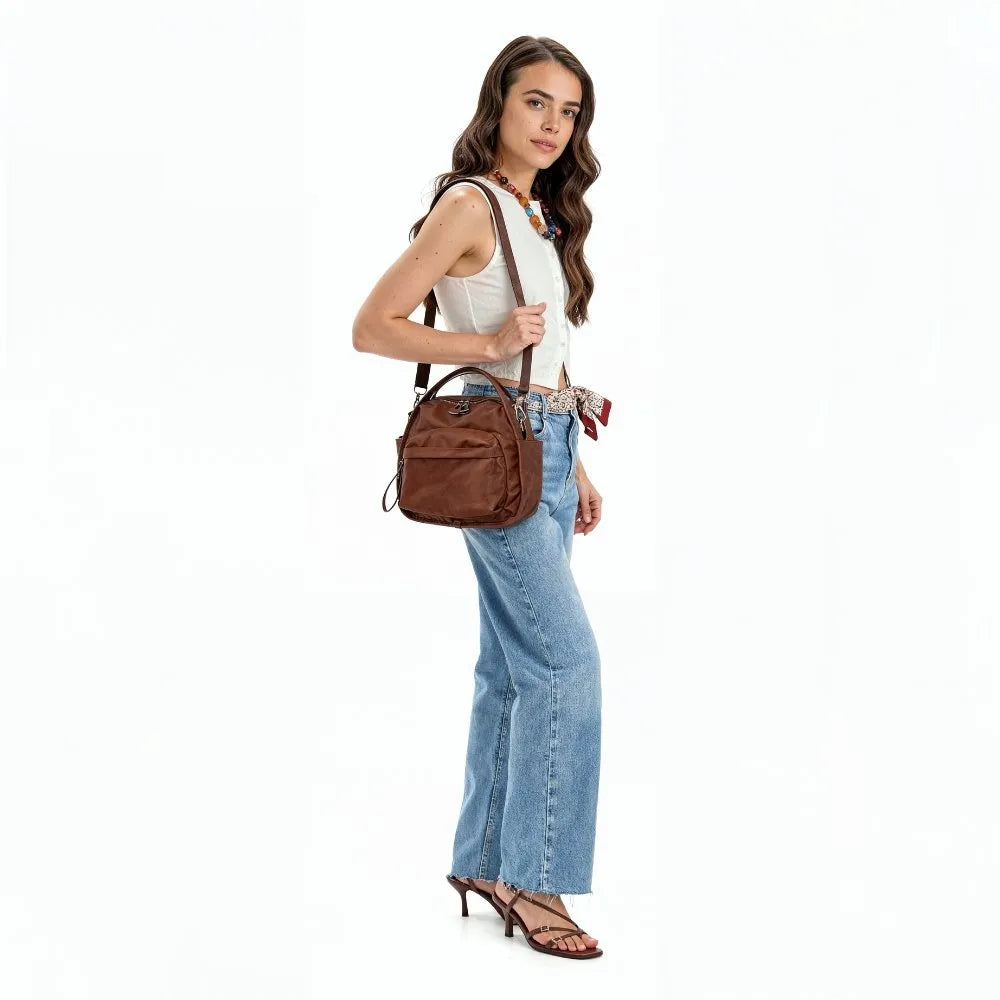 Sac bandoulière léger en nylon déperlant