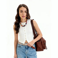 Sac bandoulière léger en nylon déperlant