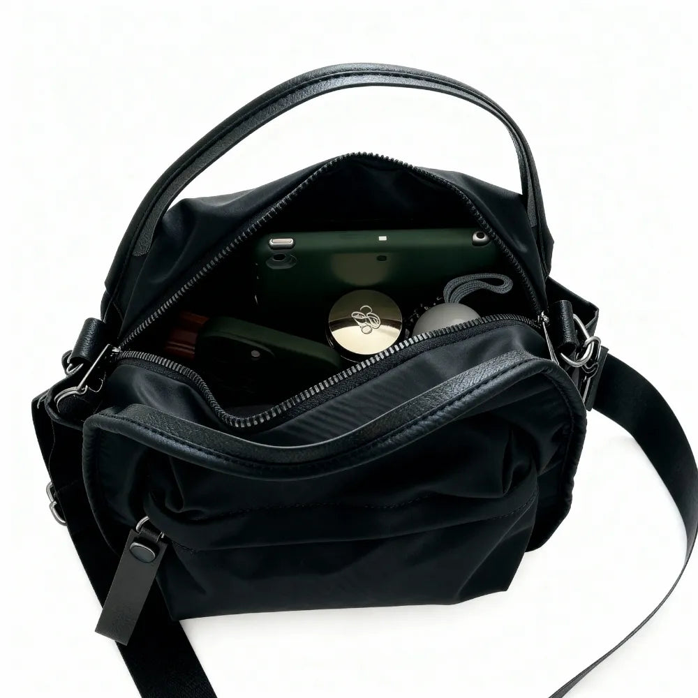Sac bandoulière léger en nylon déperlant