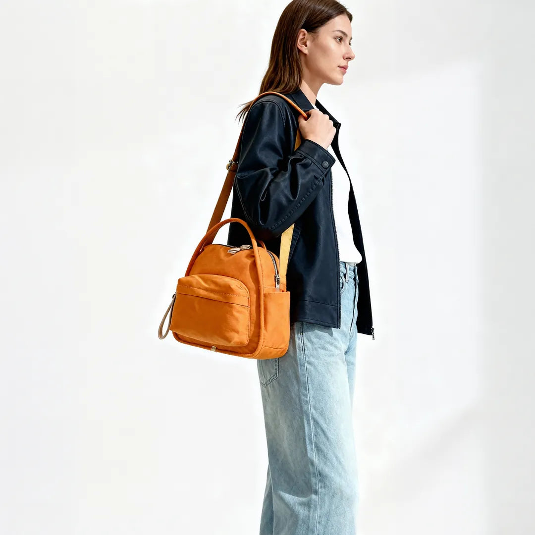 Sac bandoulière léger en nylon déperlant