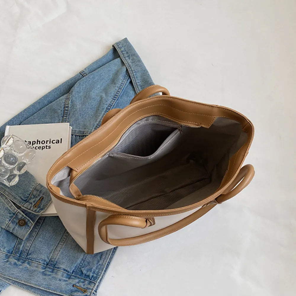 Sac cabas épaule en simili cuir pour les cours