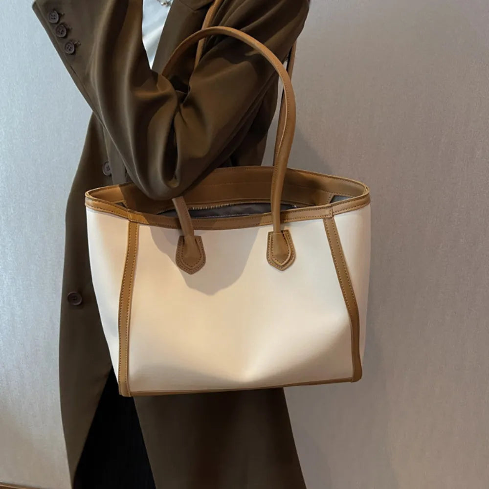 Sac cabas épaule en simili cuir pour les cours