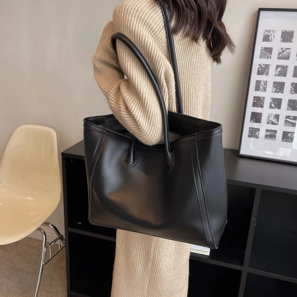 Sac cabas épaule en simili cuir pour les cours
