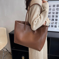 Sac cabas épaule en simili cuir pour les cours