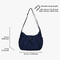 Sac bandoulière à carreaux en nylon