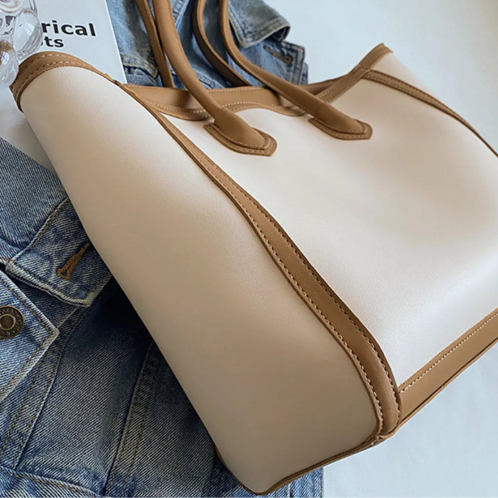 Sac cabas épaule en simili cuir pour les cours