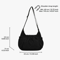 Sac bandoulière à carreaux en nylon