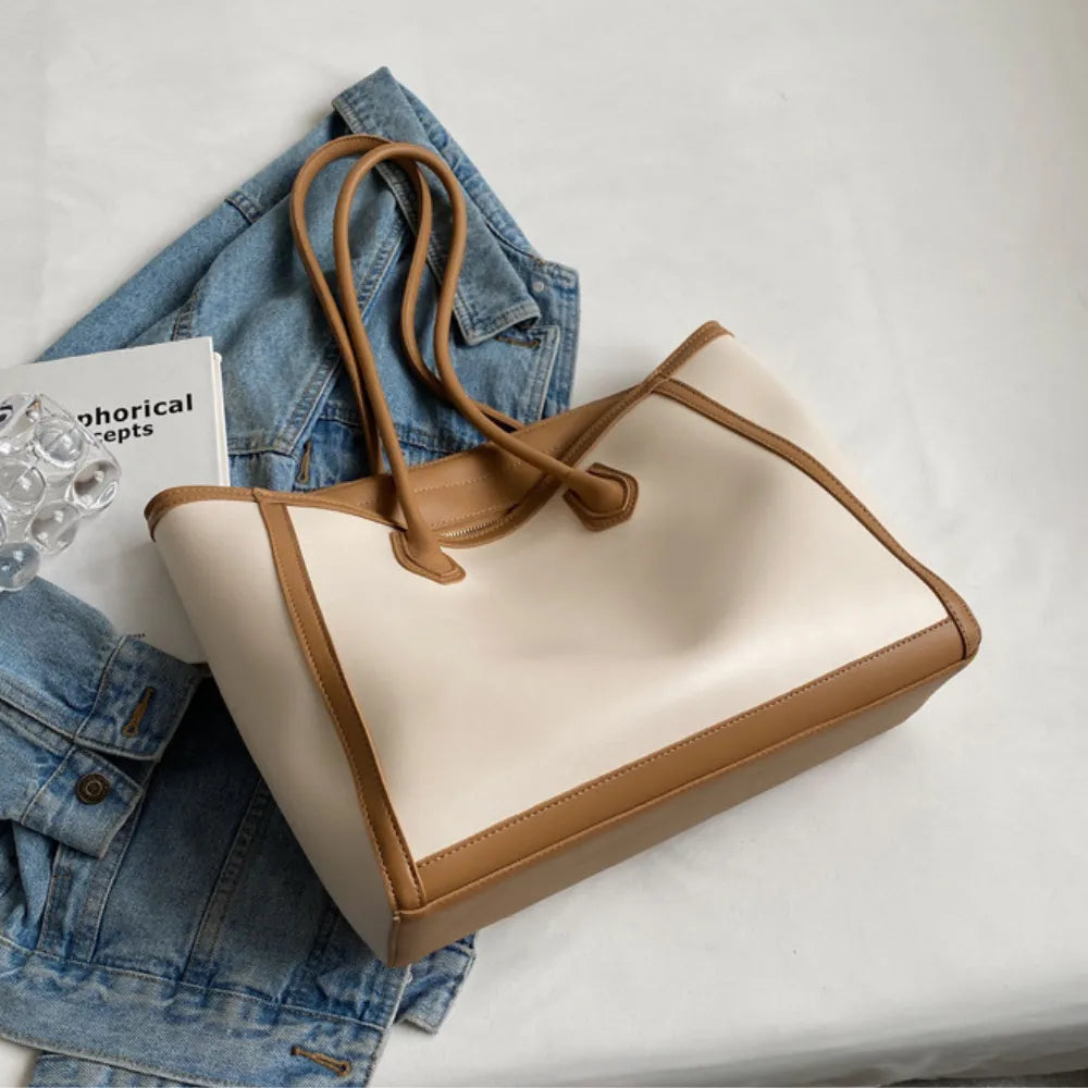 Sac cabas épaule en simili cuir pour les cours