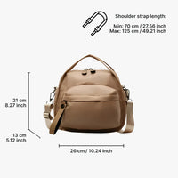 Sac bandoulière léger en nylon déperlant