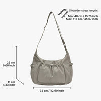 Sac bandoulière à carreaux en nylon