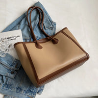 Sac cabas épaule en simili cuir pour les cours