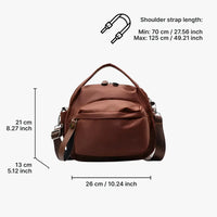 Sac bandoulière léger en nylon déperlant