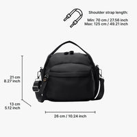 Sac bandoulière léger en nylon déperlant