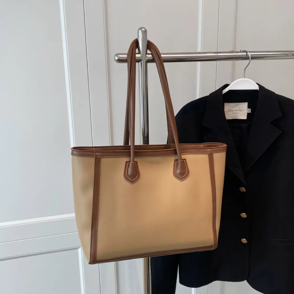 Sac cabas épaule en simili cuir pour les cours