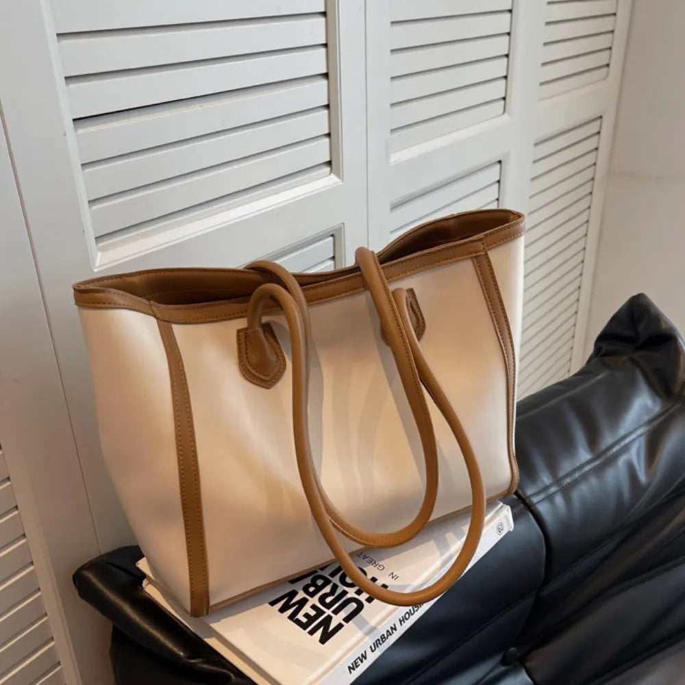 Sac cabas épaule en simili cuir pour les cours