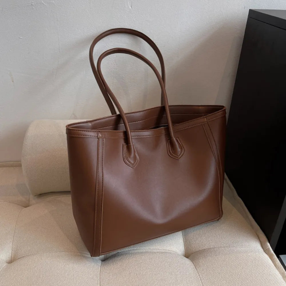 Sac cabas épaule en simili cuir pour les cours