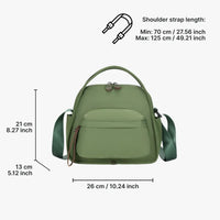 Sac bandoulière léger en nylon déperlant