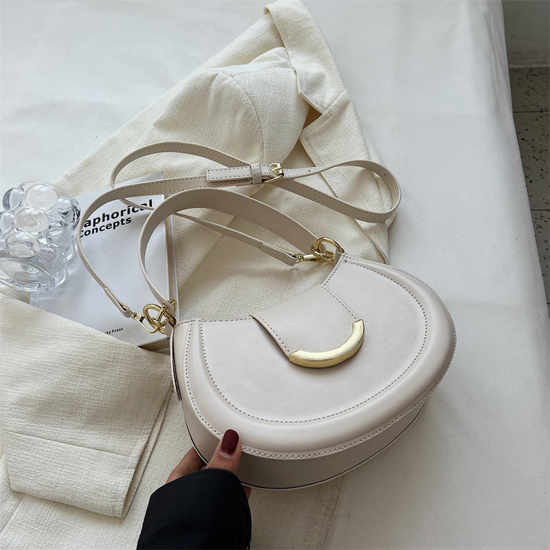 Petit sac bandoulière en simili cuir avec anse courte