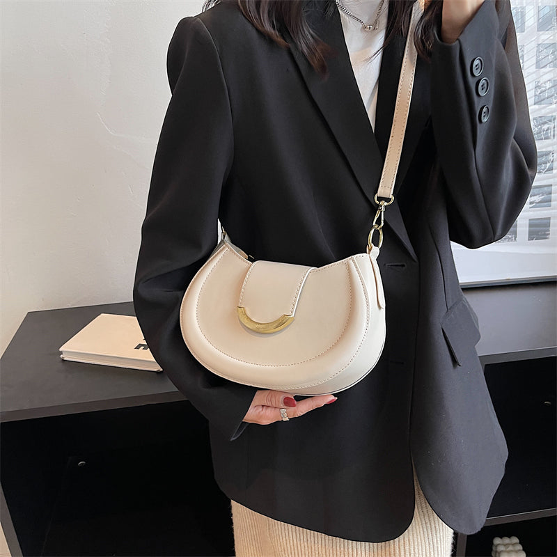 Petit sac bandoulière en simili cuir avec anse courte