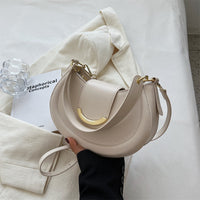 Petit sac bandoulière en simili cuir avec anse courte
