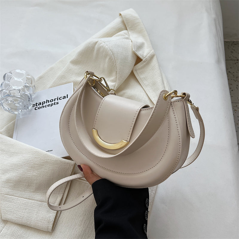 Petit sac bandoulière en simili cuir avec anse courte