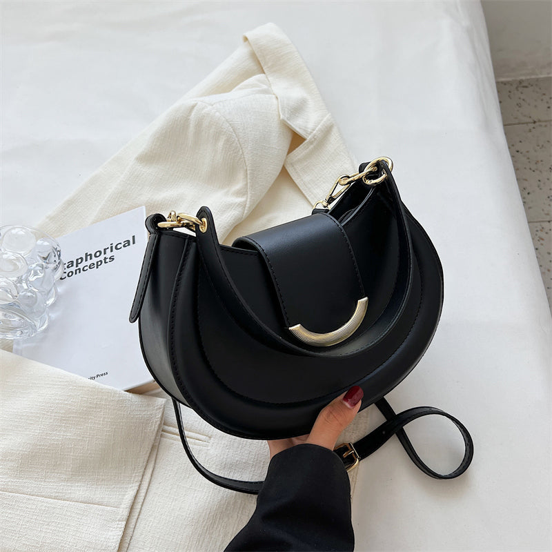 Petit sac bandoulière en simili cuir avec anse courte
