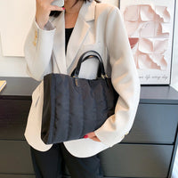 Sac cabas matelassé en coton et nylon