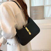 Petit sac à main en simili cuir à anse demi-chaîne