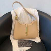 Petit sac à main en simili cuir à anse demi-chaîne