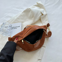 Sac banane en velours côtelé à bandoulière amovible