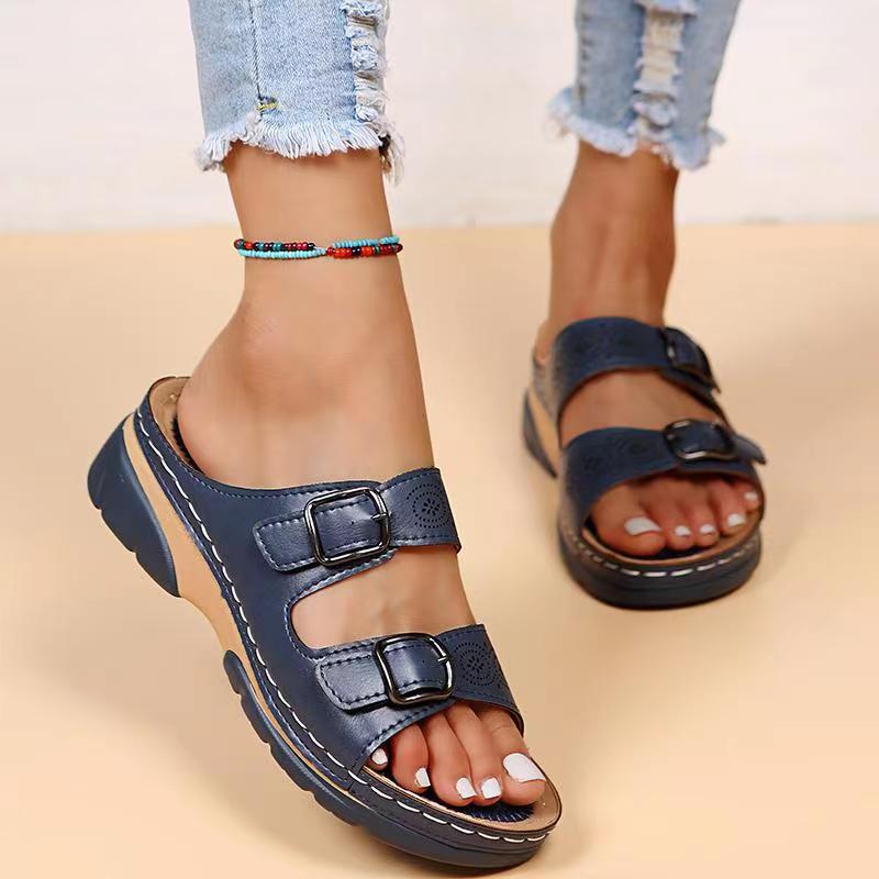 Sandales Confort à Double Bride pour Femme