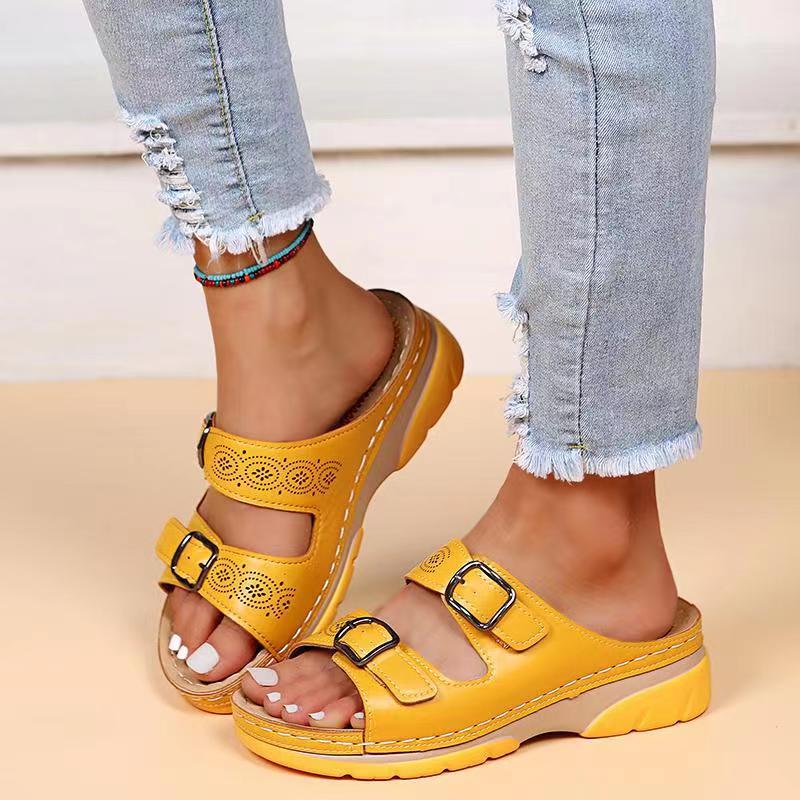 Sandales Confort à Double Bride pour Femme