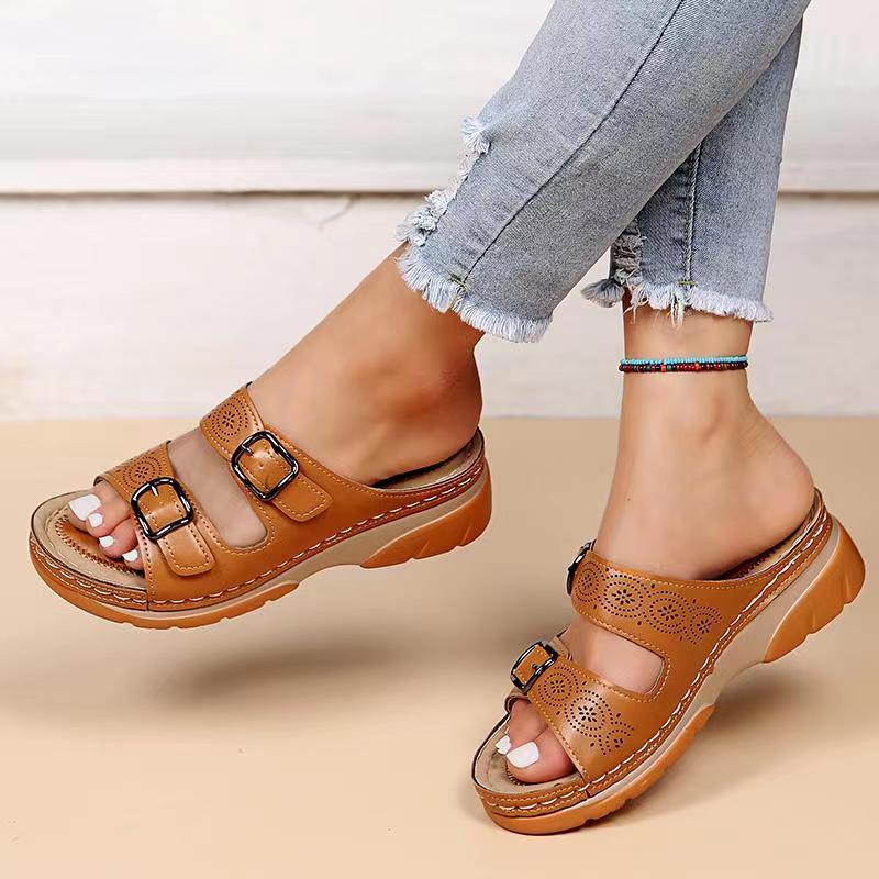 Sandales Confort à Double Bride pour Femme