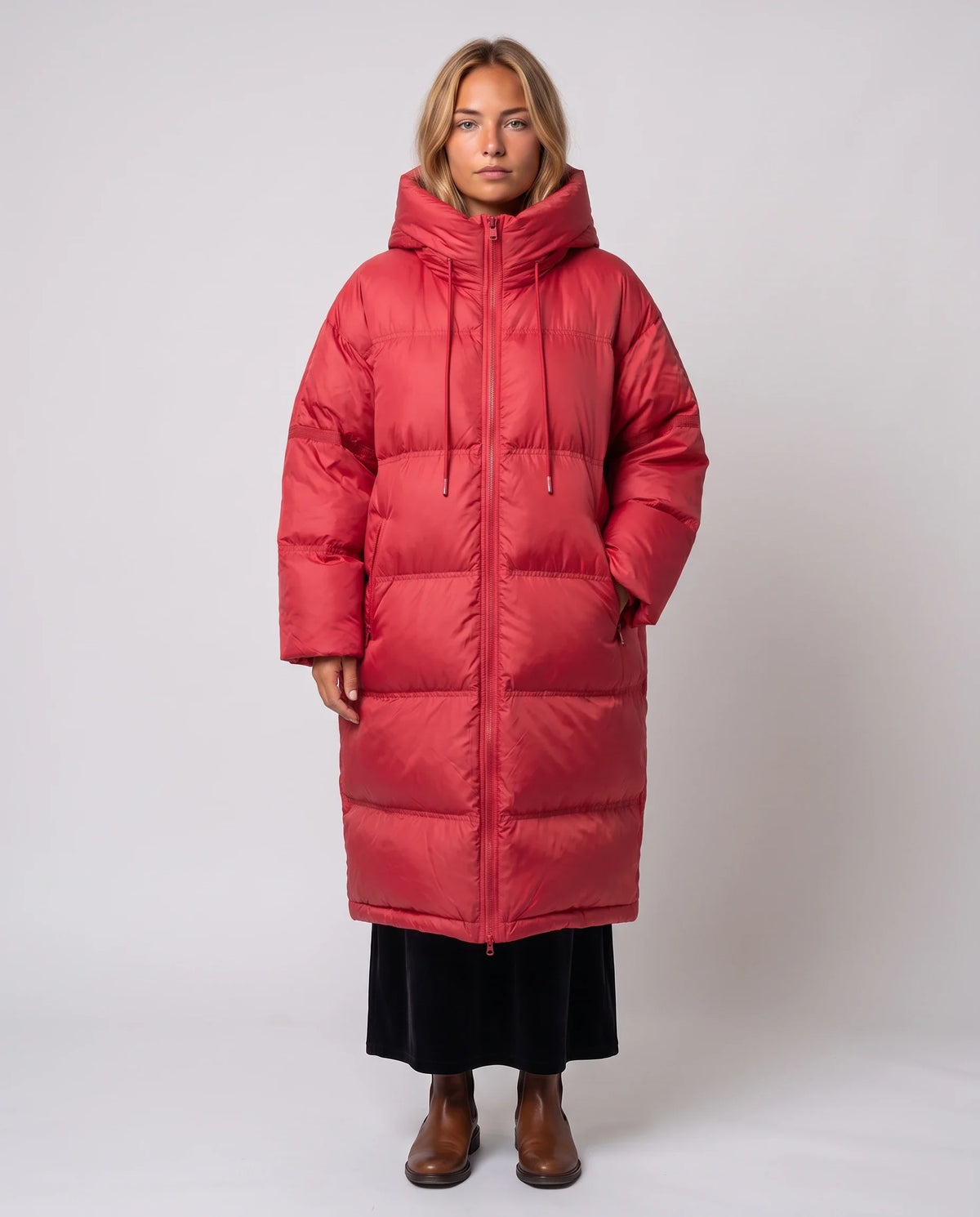 Doudoune cocon extra-longue à capuche