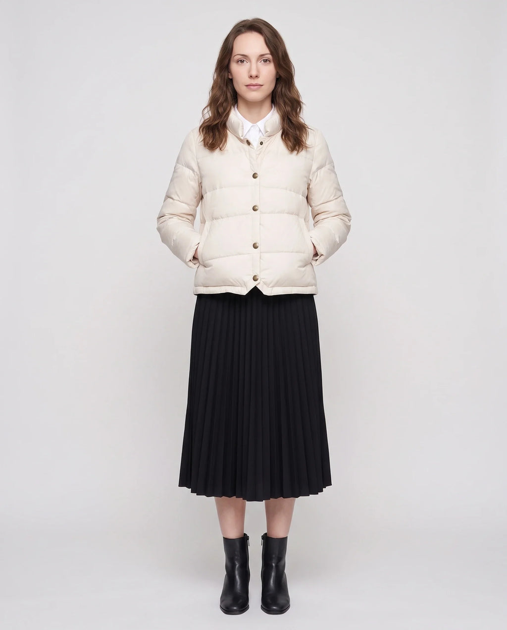 Doudoune courte légère façon blouson